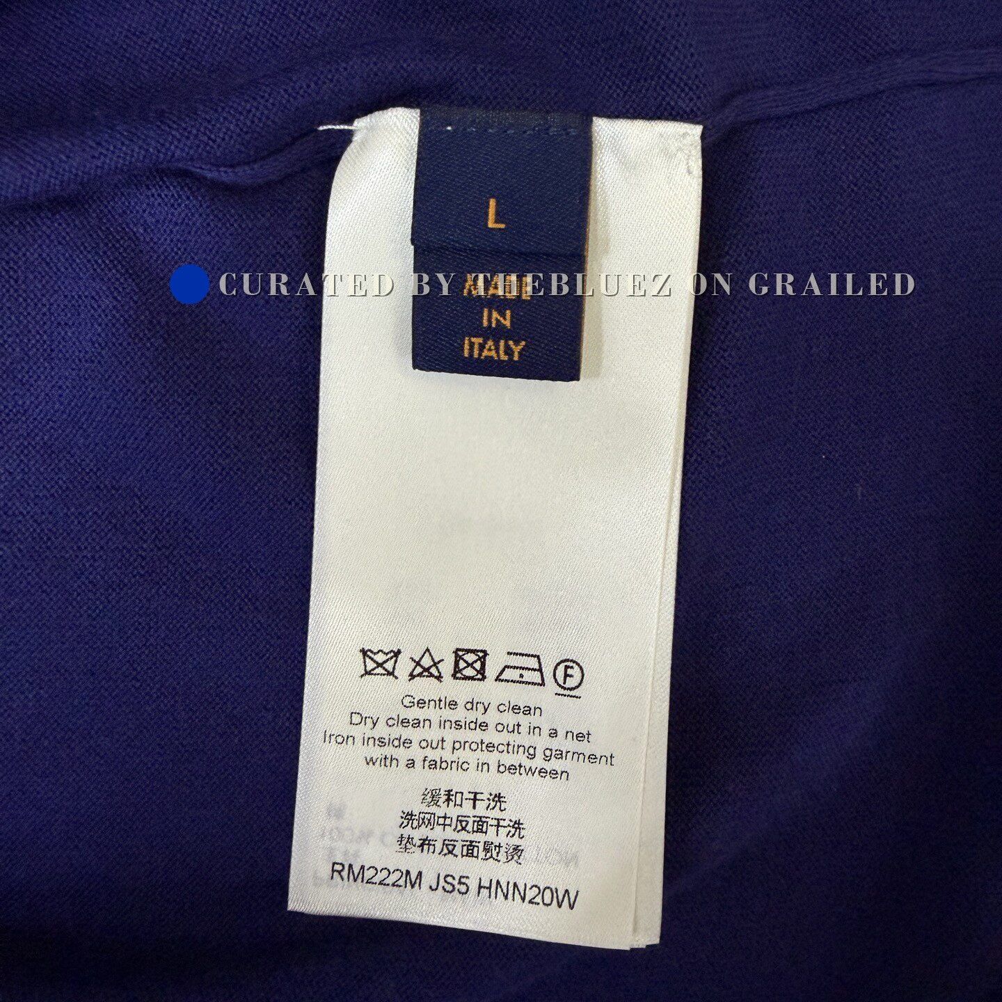 Louis Vuitton Louis Vuitton Purple Logo Knit T-Shirt Size US L / EU 52-54 / 3 - 4 Thumbnail