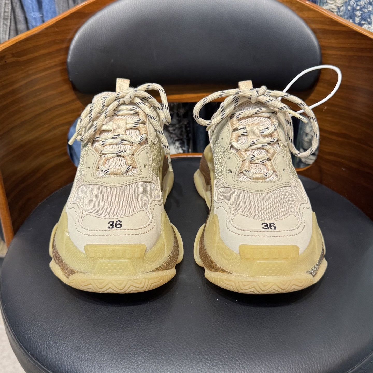 Balenciaga Balenciaga Triples Milk Tea Size US 5 / IT 35 - 2 Thumbnail
