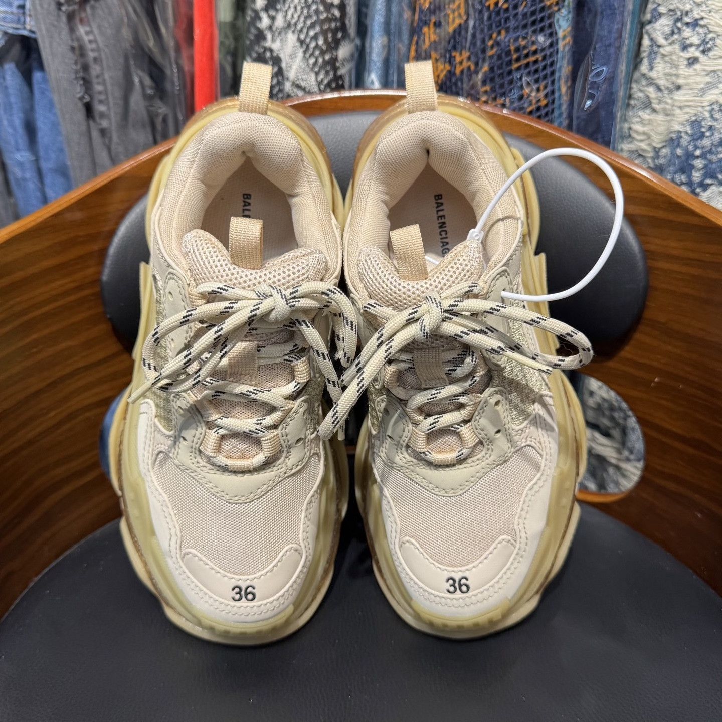 Balenciaga Balenciaga Triples Milk Tea Size US 5 / IT 35 - 5 Thumbnail