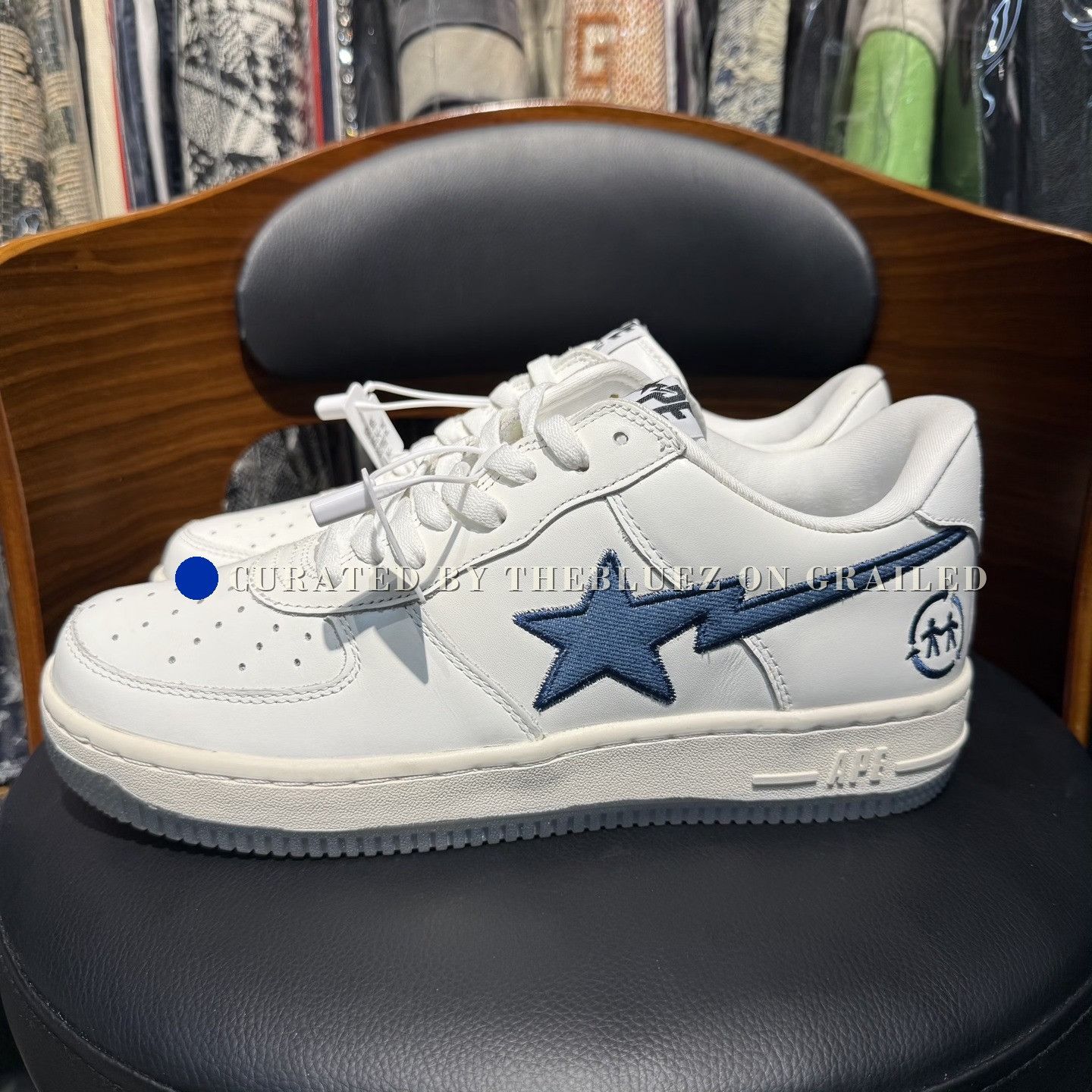 Adidas Bapesta X 2Ful Collaboration White Blue Size US 10 / EU 43 - 6 Thumbnail