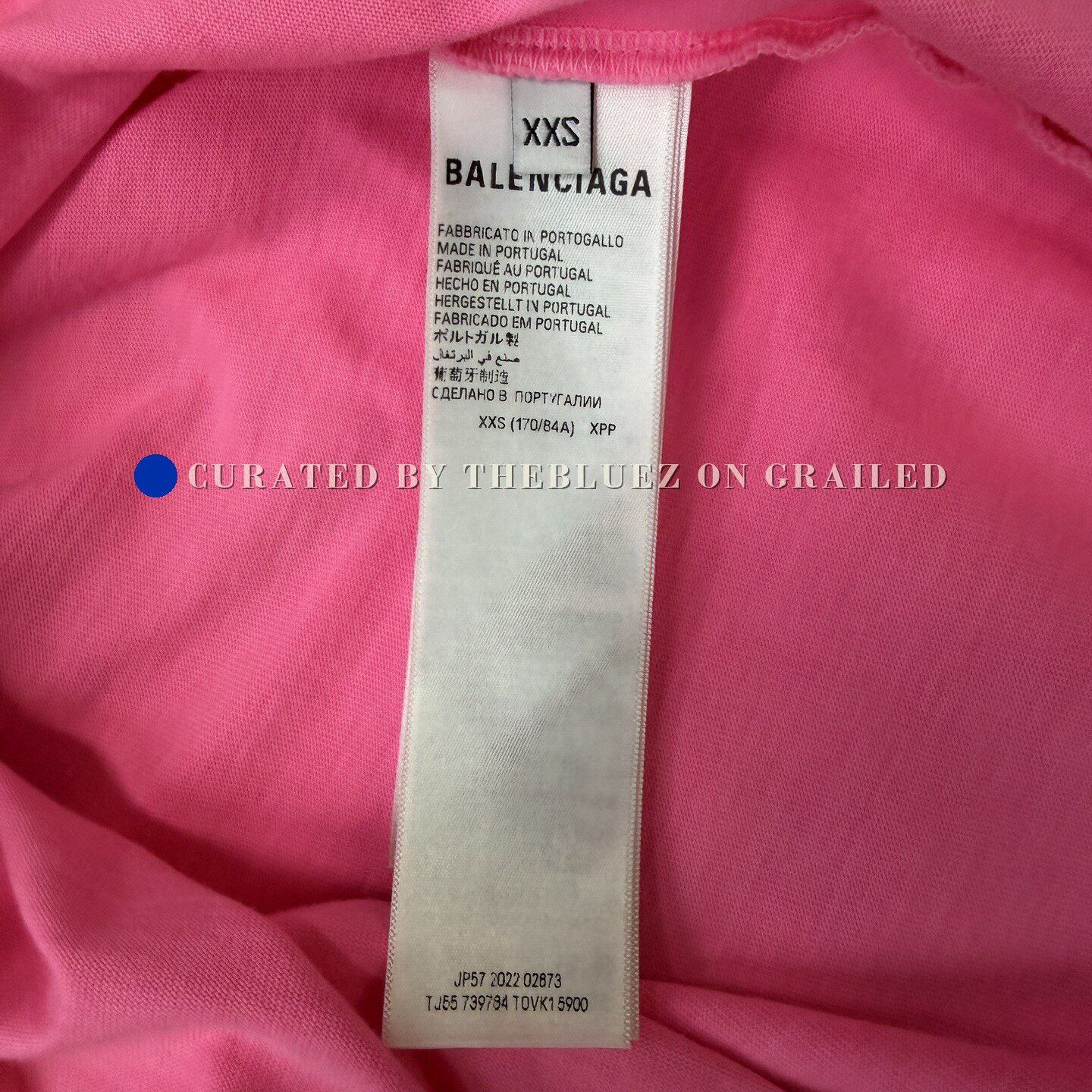 Balenciaga Balenciaga Pink Wheat Ear T-Shirt Size XXS / US 00 / IT 34 - 3 Thumbnail
