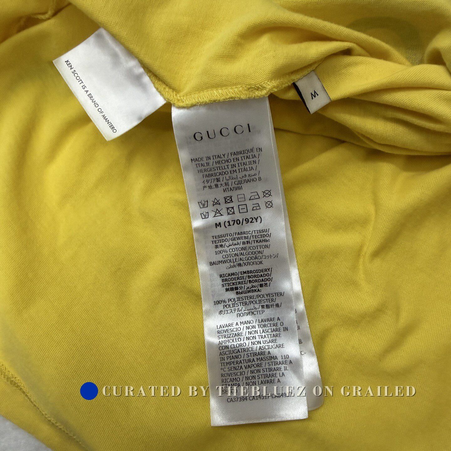 Gucci Gucci Yellow Printed Short Sleeve Size US M / EU 48-50 / 2 - 4 Thumbnail