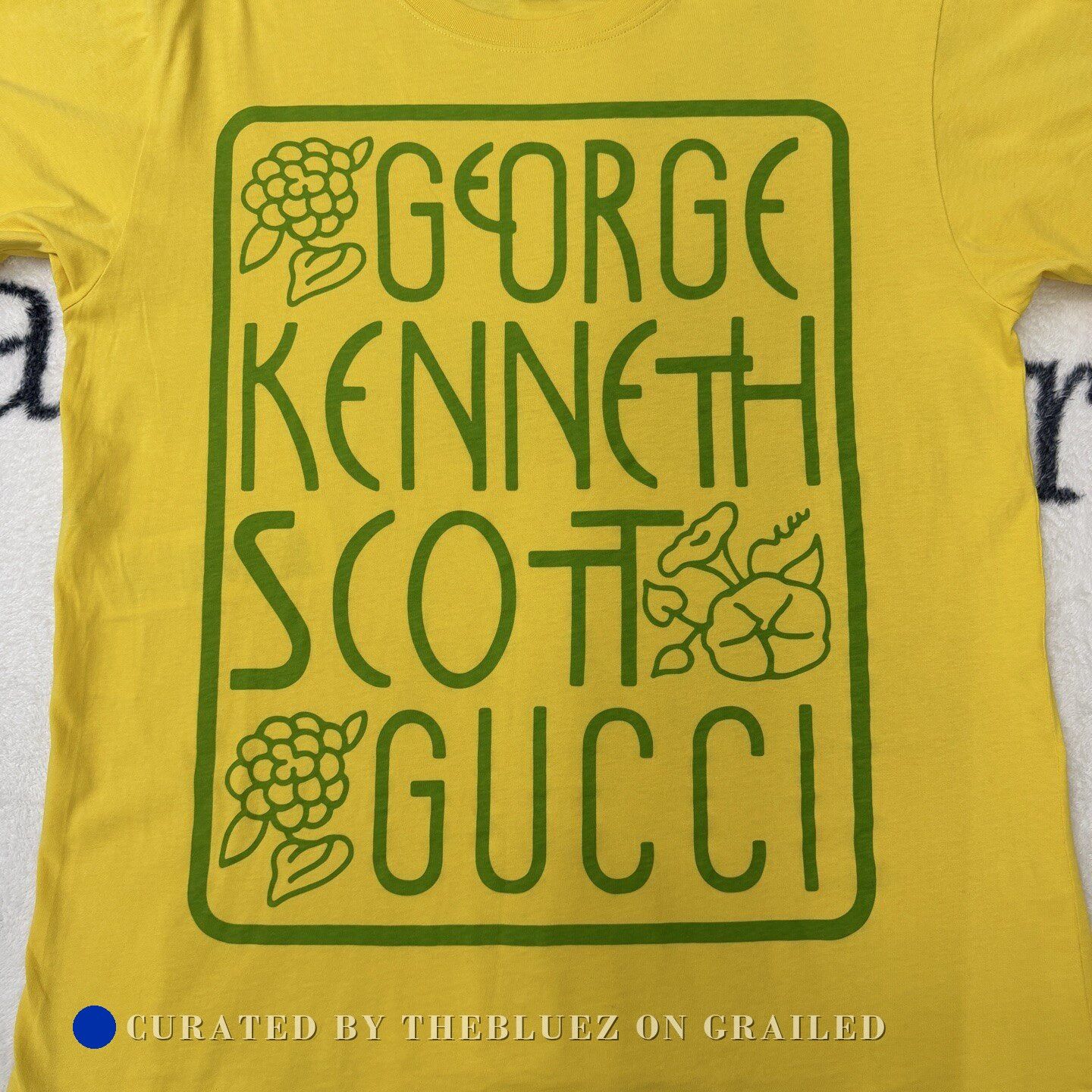 Gucci Gucci Yellow Printed Short Sleeve Size US M / EU 48-50 / 2 - 2 Thumbnail