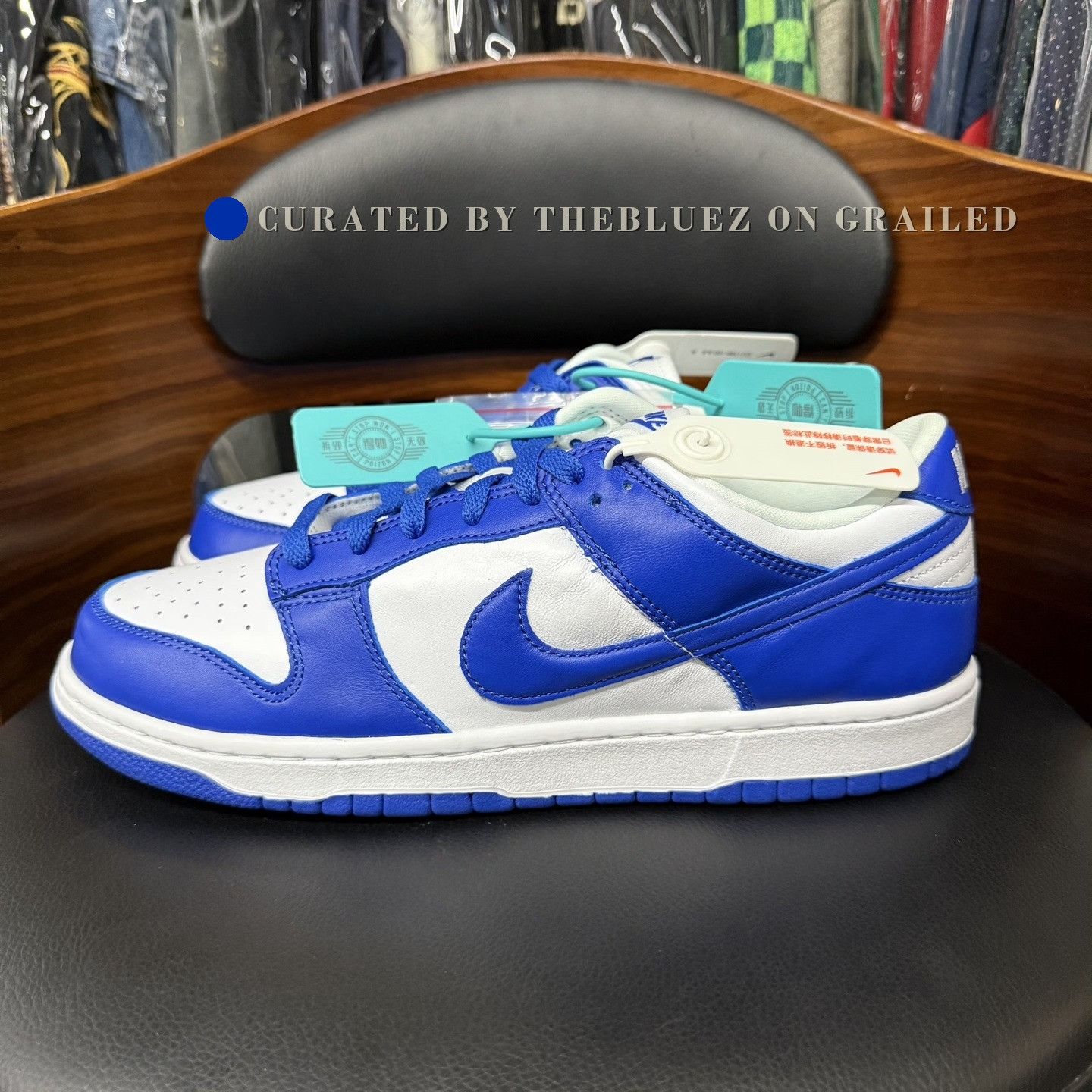 Nike Dunk Kentucky Sky Blue White Size US 10 / EU 43 - 6 Thumbnail