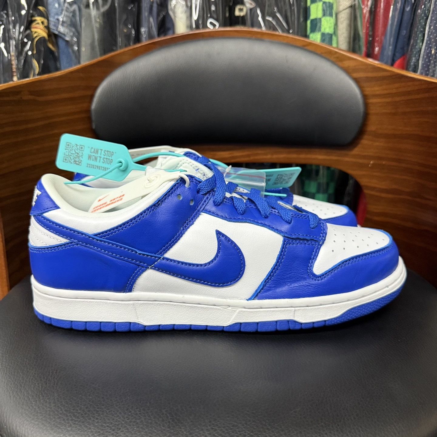 Nike Dunk Kentucky Sky Blue White Size US 10 / EU 43 - 4 Thumbnail
