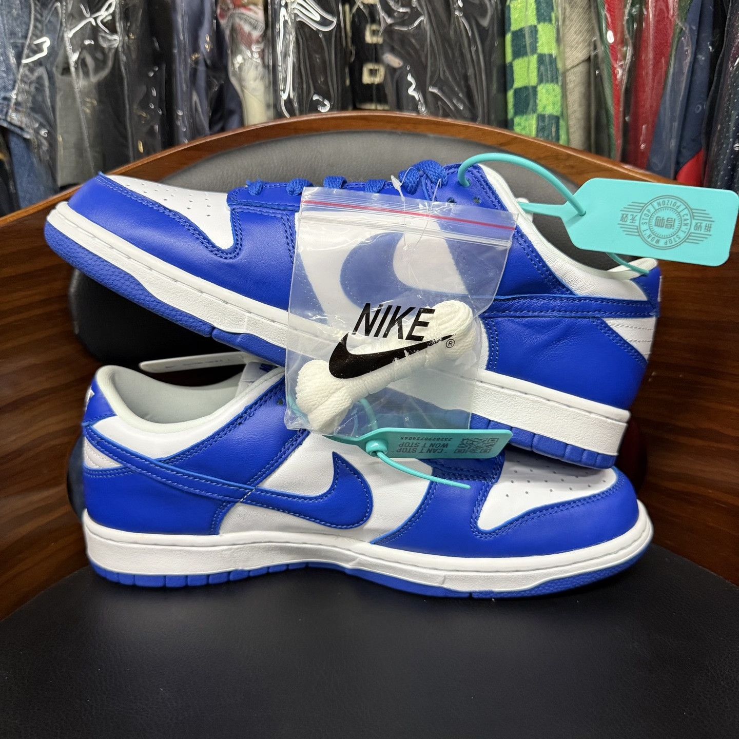 Nike Dunk Kentucky Sky Blue White Size US 10 / EU 43 - 7 Thumbnail