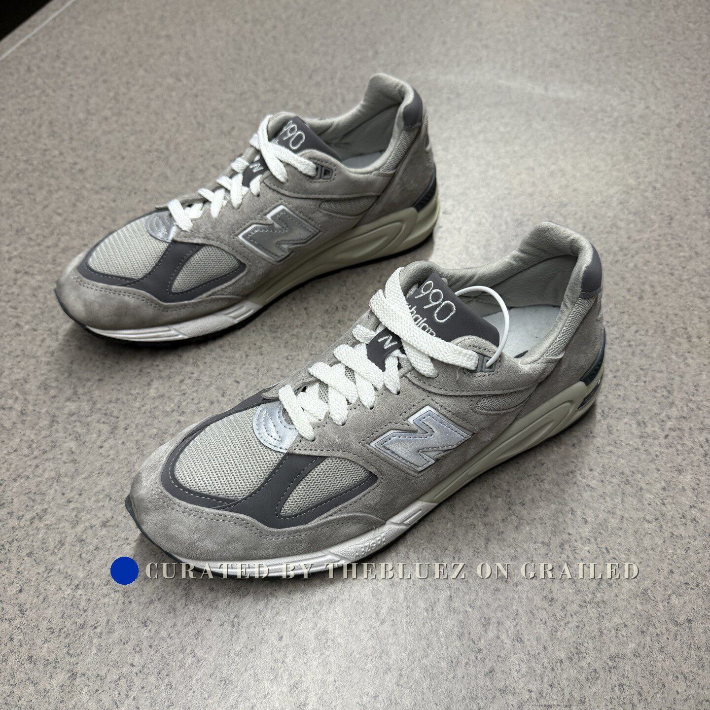 New Balance New Balance 990V2 Original Gray Size US 11 / EU 44 - 5 Thumbnail