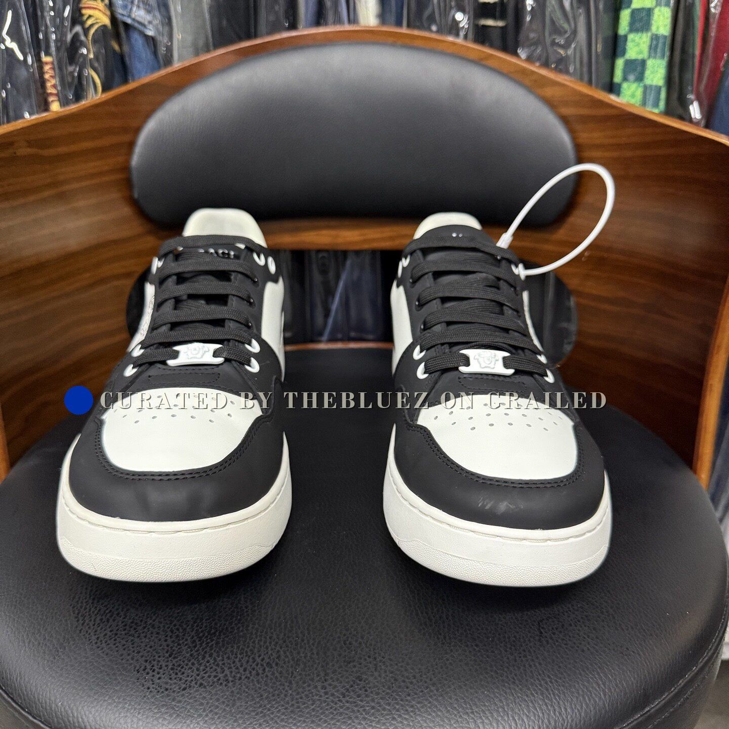 Versace Versace Medusa Black White Platform Sneakers Size US 10 / EU 43 - 2 Thumbnail