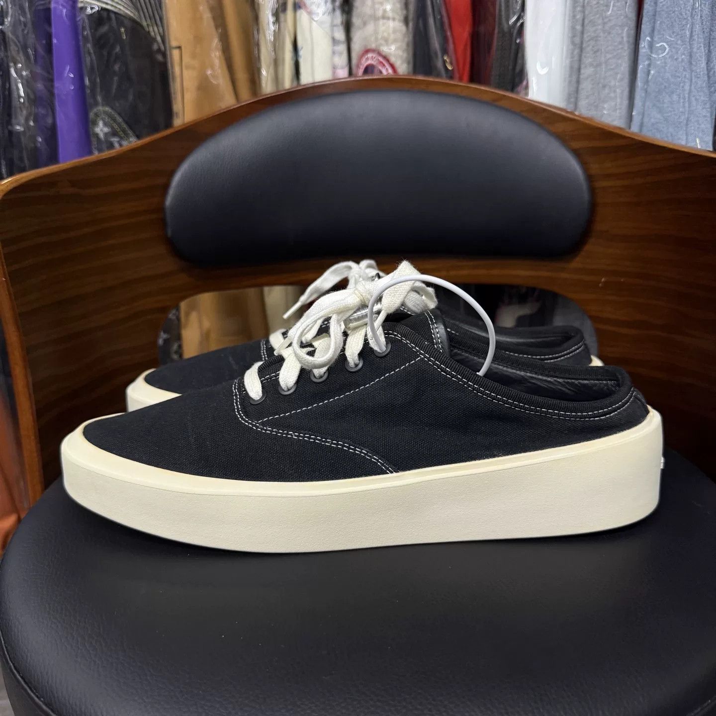 Fear of God Fear of God 101 Black Slip-On Mules Size US 10 / EU 43 - 6 Thumbnail