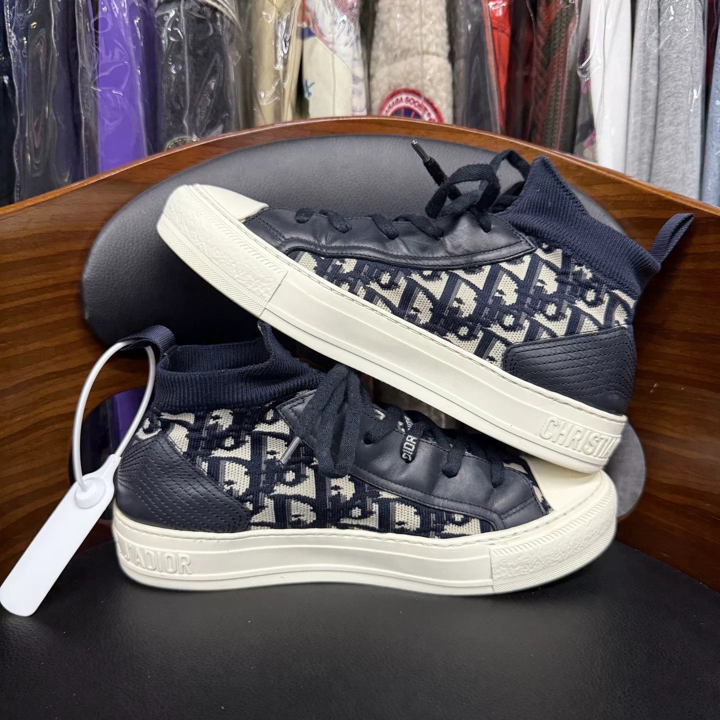 Dior Dior Walk 'n' Dior Blue White Platform Sneakers Size US 7.5 / IT 37.5 - 7 Thumbnail