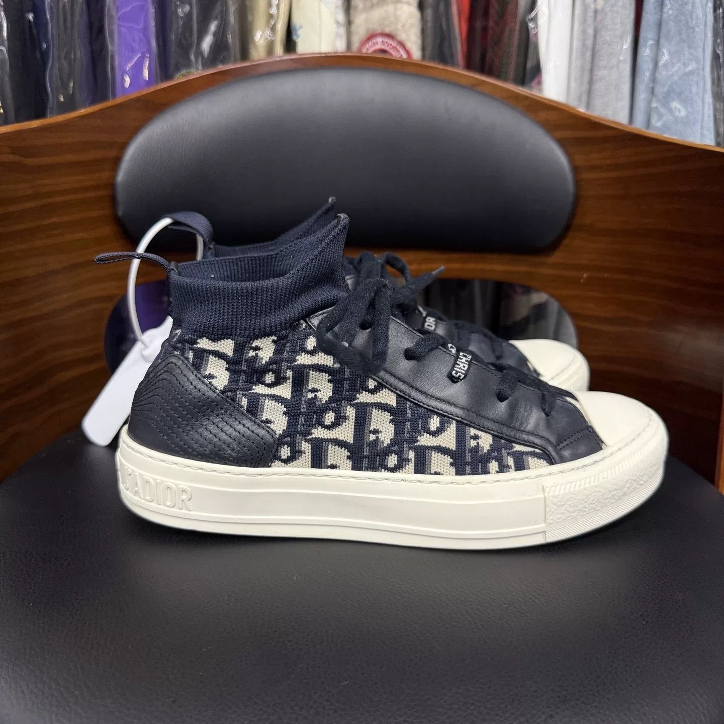 Dior Dior Walk 'n' Dior Blue White Platform Sneakers Size US 7.5 / IT 37.5 - 4 Thumbnail