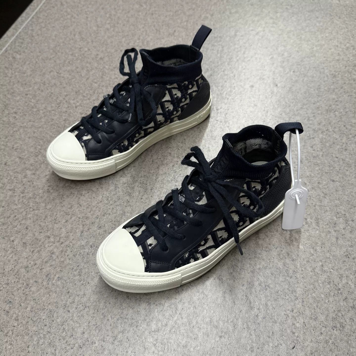 Dior Dior Walk 'n' Dior Blue White Platform Sneakers Size US 7.5 / IT 37.5 - 5 Thumbnail
