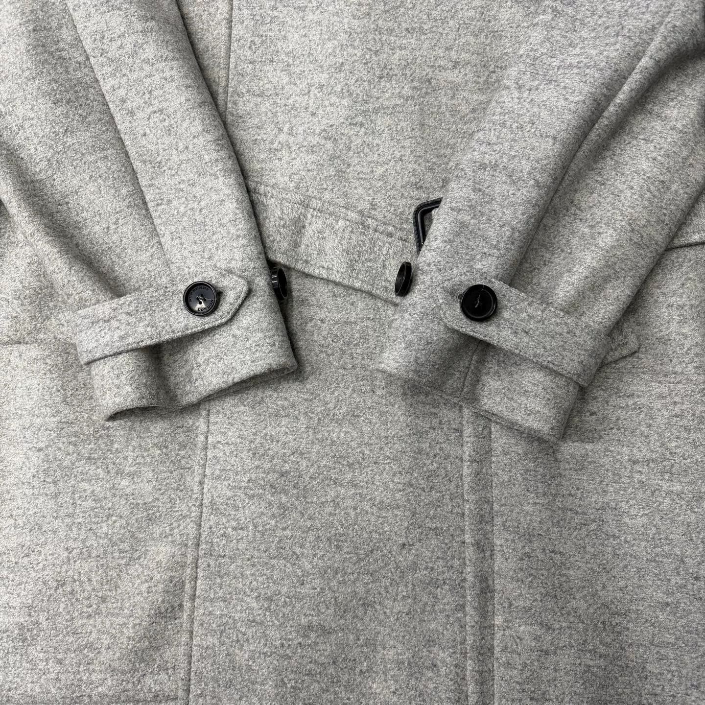 Burberry Burberry Gray Wool Coat Size XS / US 0-2 / IT 36-38 - 2 Thumbnail