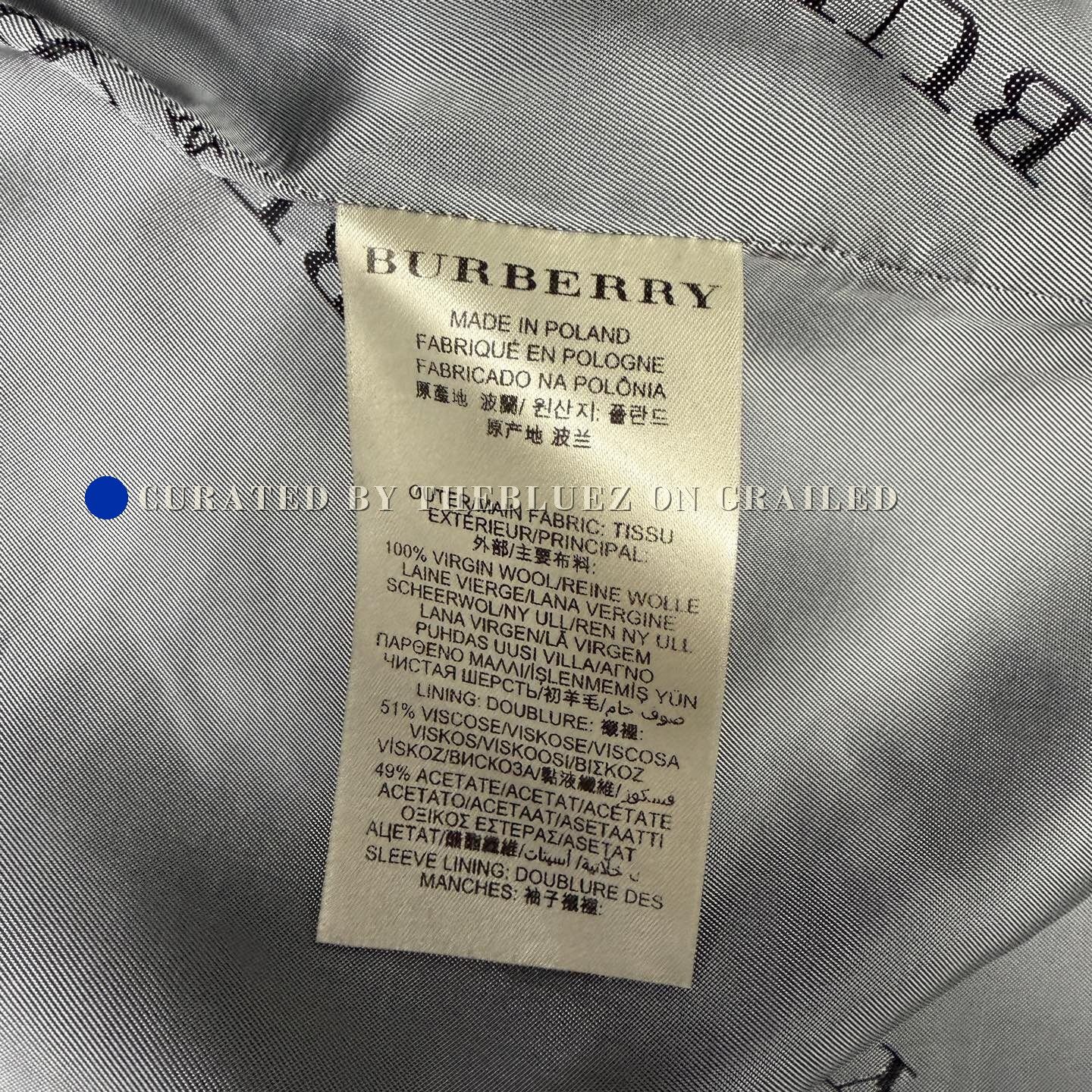 Burberry Burberry Gray Wool Coat Size XS / US 0-2 / IT 36-38 - 4 Thumbnail