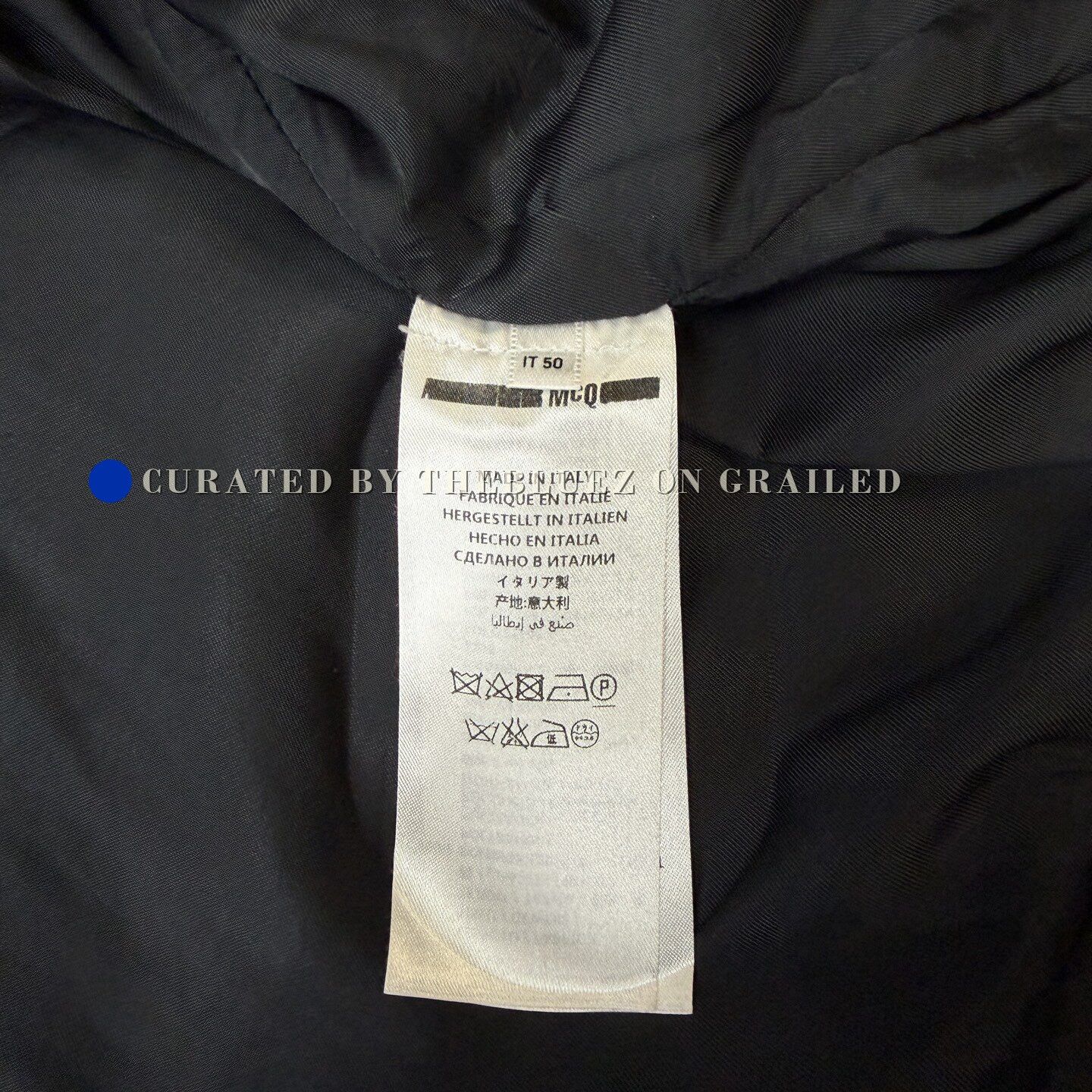 Alexander McQueen McQueen Black Quilted Zip Jacket Size US M / EU 48-50 / 2 - 4 Thumbnail