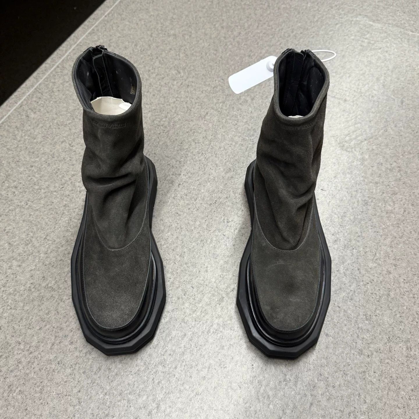 Emporio Armani Emporio Armani Men's Black Gray Boots Size US 7.5 / EU 40-41 - 5 Thumbnail