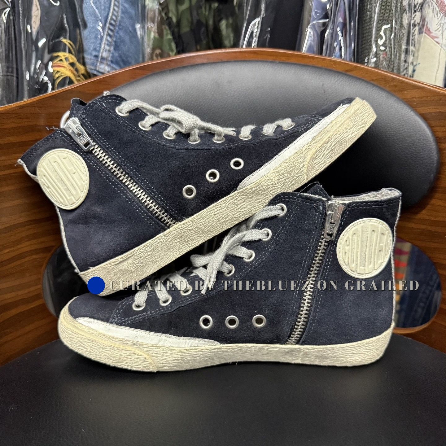 Golden Goose Golden Goose Black High-Top Sneakers Size US 5 / IT 35 - 7 Thumbnail