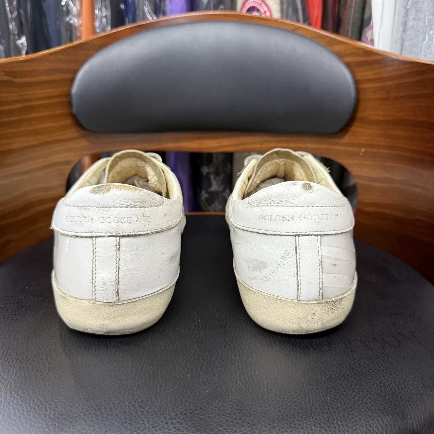 Golden Goose GGDB Original White Distressed Sneakers Size US 10 / EU 43 - 3 Thumbnail