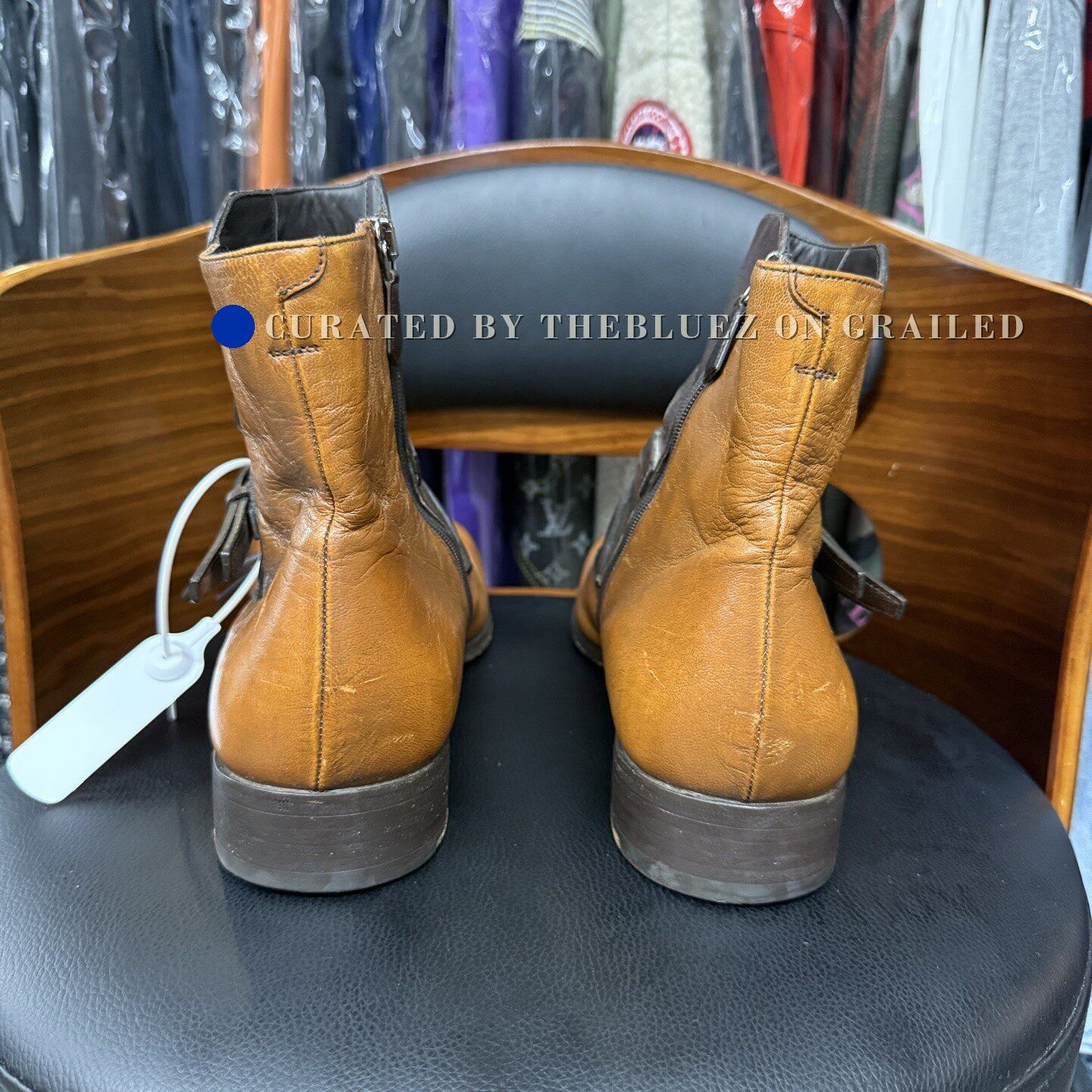 Prada Prada Brown Leather Chelsea Boots Size US 10 / EU 43 - 3 Thumbnail