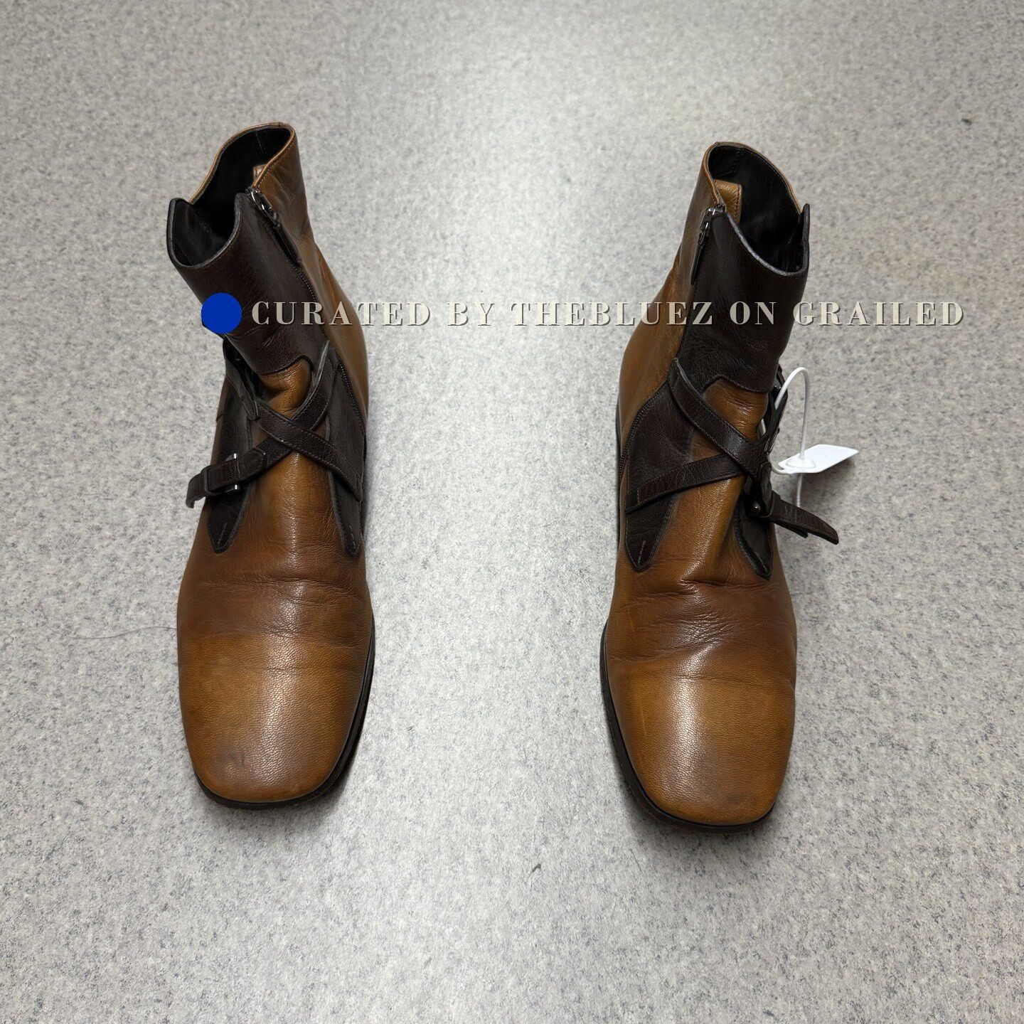 Prada Prada Brown Leather Chelsea Boots Size US 10 / EU 43 - 5 Thumbnail