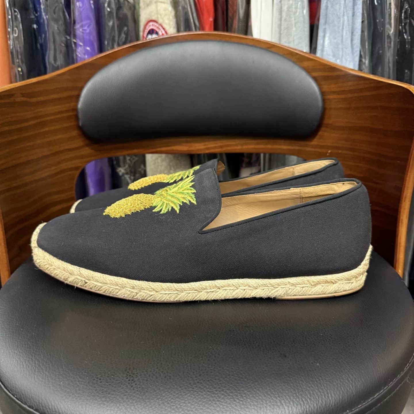 Christian Louboutin Christian Louboutin Black Red Sole Loafers Size US 10 / EU 43 - 6 Thumbnail