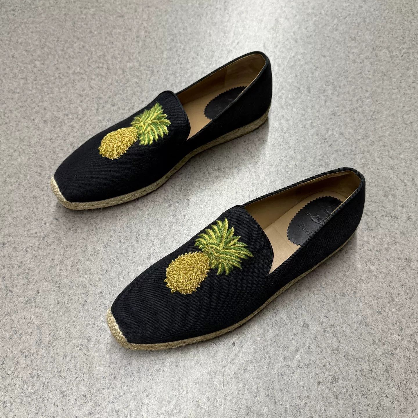 Christian Louboutin Christian Louboutin Black Red Sole Loafers Size US 10 / EU 43 - 5 Thumbnail