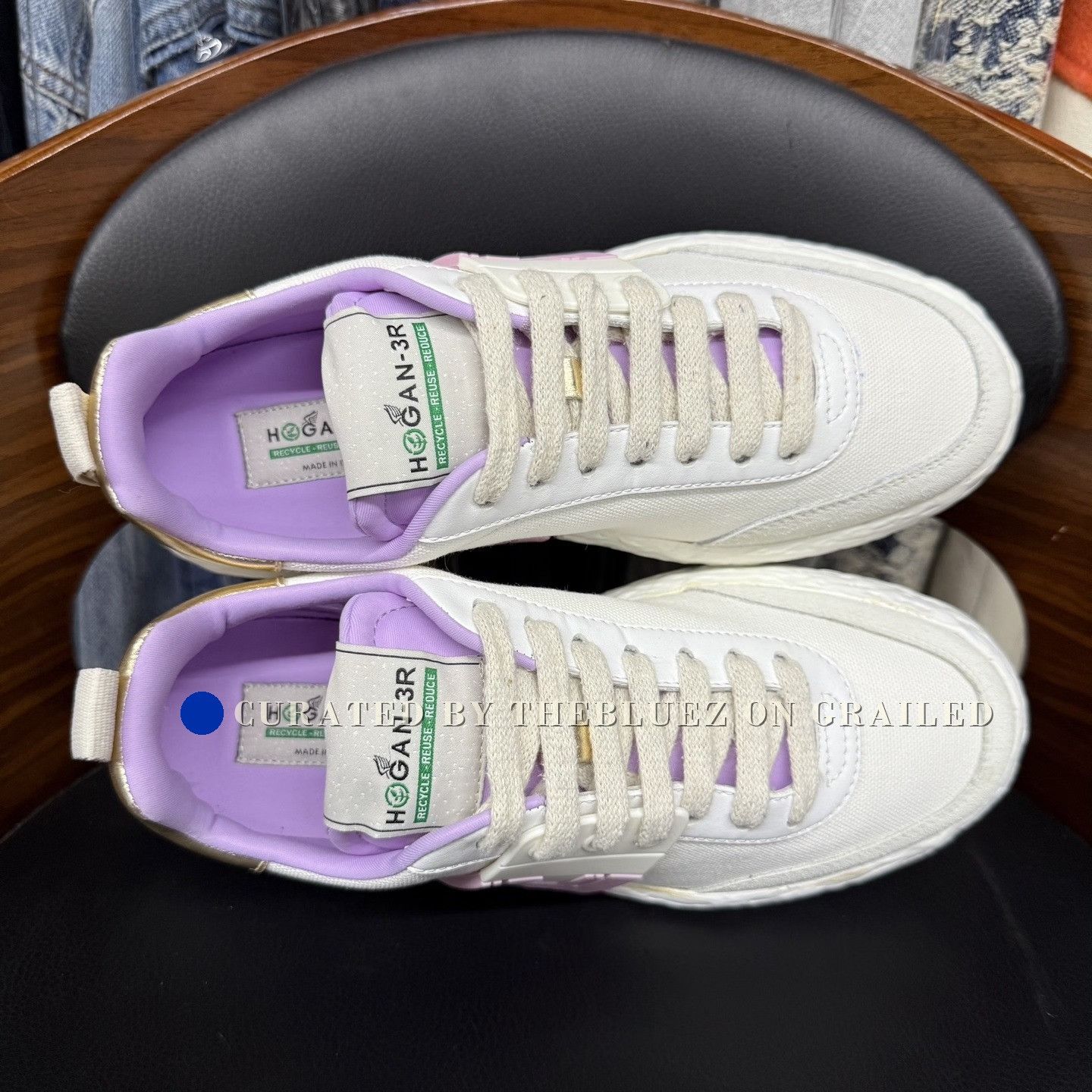 Hogan Hogan White Pink Gold Tail Sneakers Size US 6 / IT 36 - 7 Thumbnail