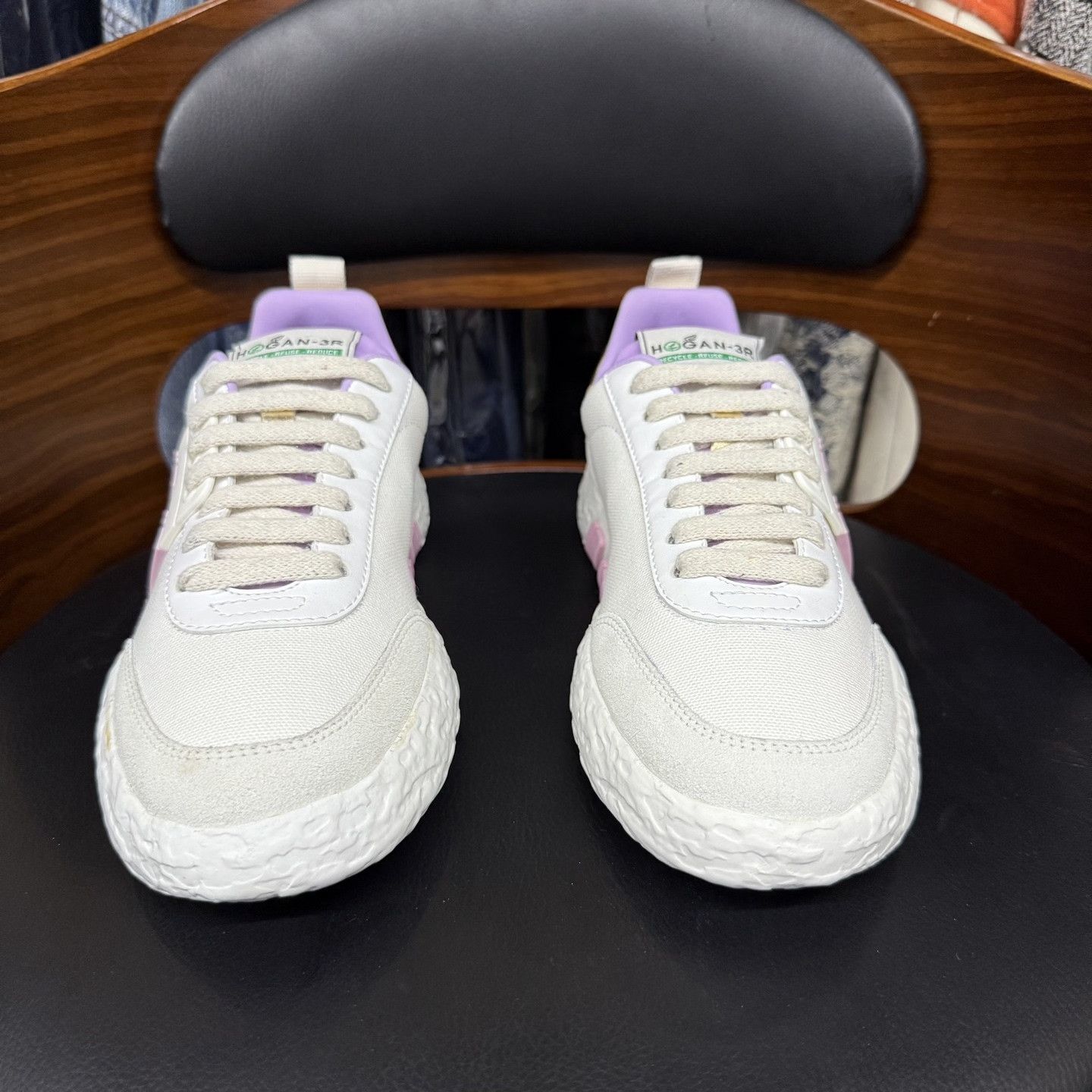 Hogan Hogan White Pink Gold Tail Sneakers Size US 6 / IT 36 - 2 Thumbnail