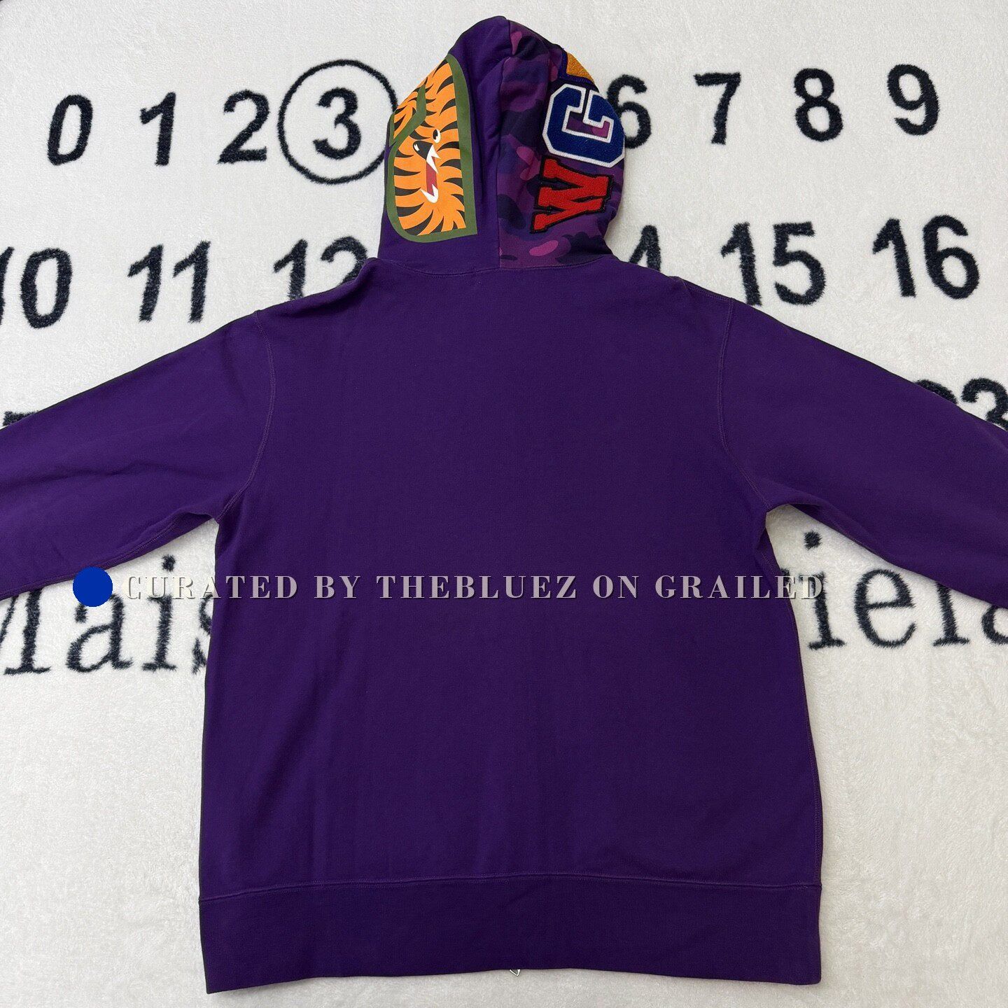 Bape BAPE Purple Shark Head Zip Jacket Size US XXL / EU 58 / 5 - 3 Thumbnail