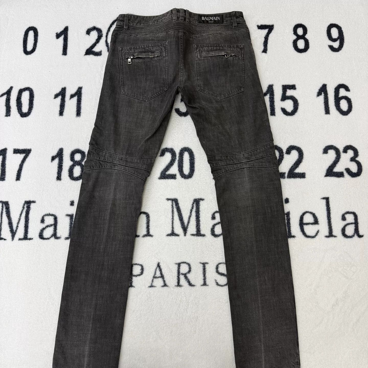 Balmain Balmain Ribbed Biker Black Jeans Size US 32 / EU 48 - 3 Thumbnail
