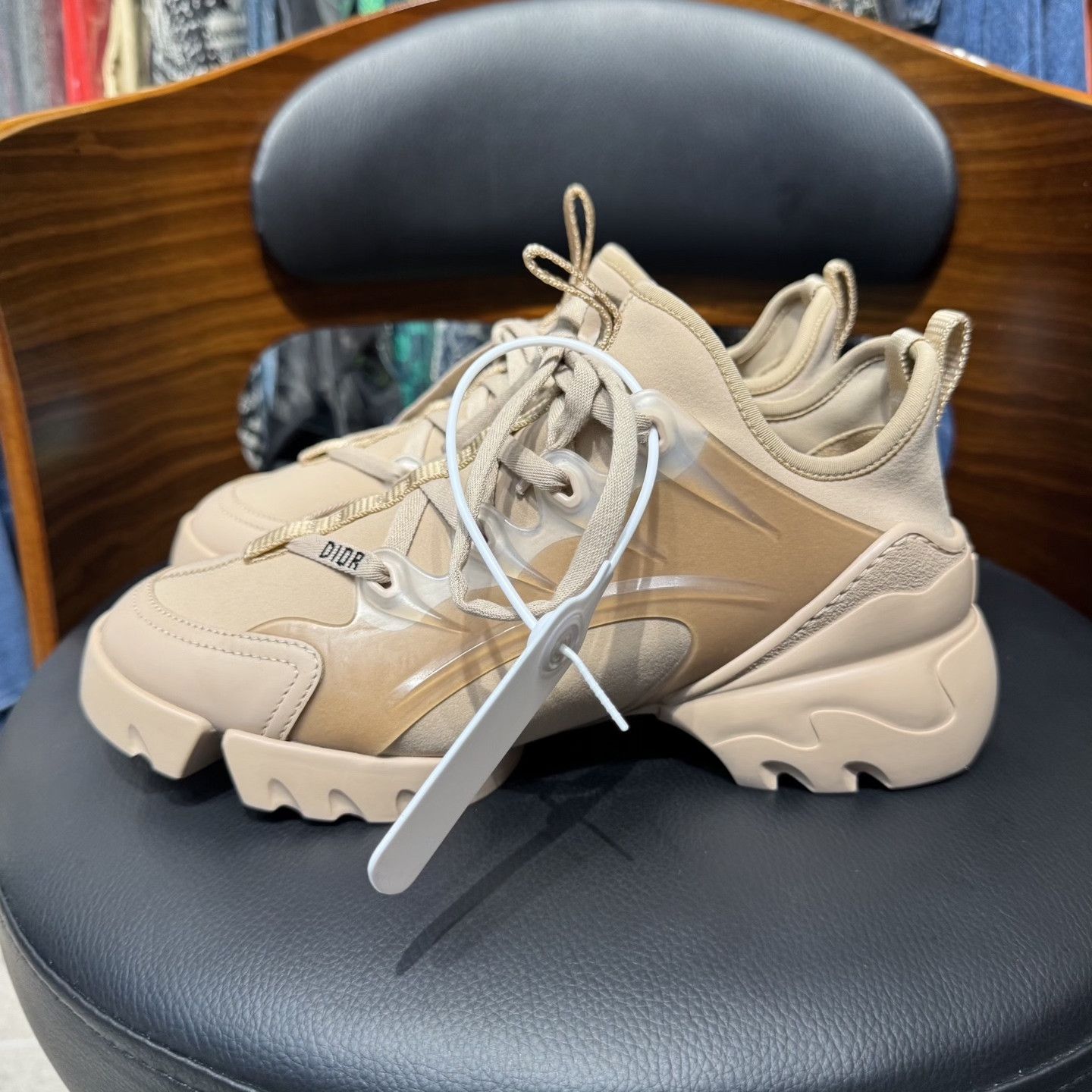 Dior DIOR D-Connect Lambskin Nude Sneakers Size US 5.5 / IT 35.5 - 6 Thumbnail