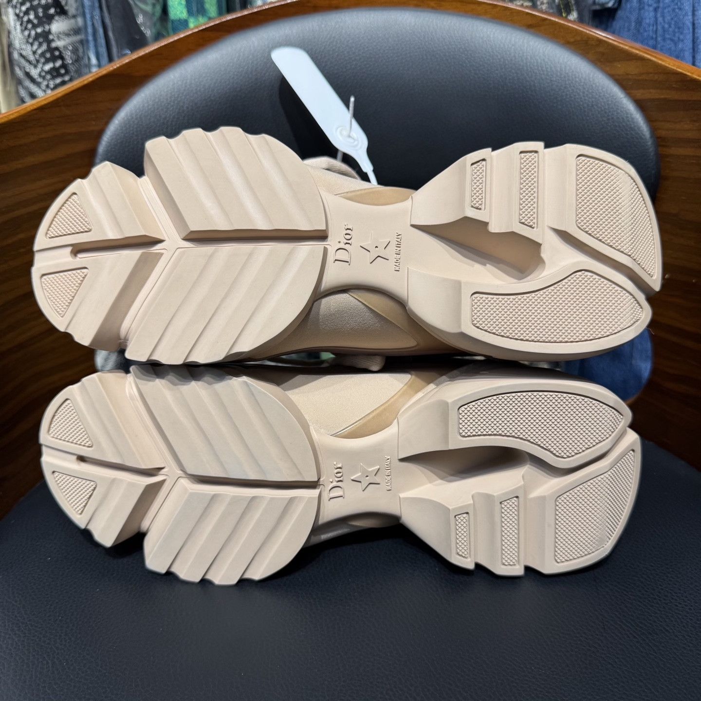 Dior DIOR D-Connect Lambskin Nude Sneakers Size US 5.5 / IT 35.5 - 8 Thumbnail