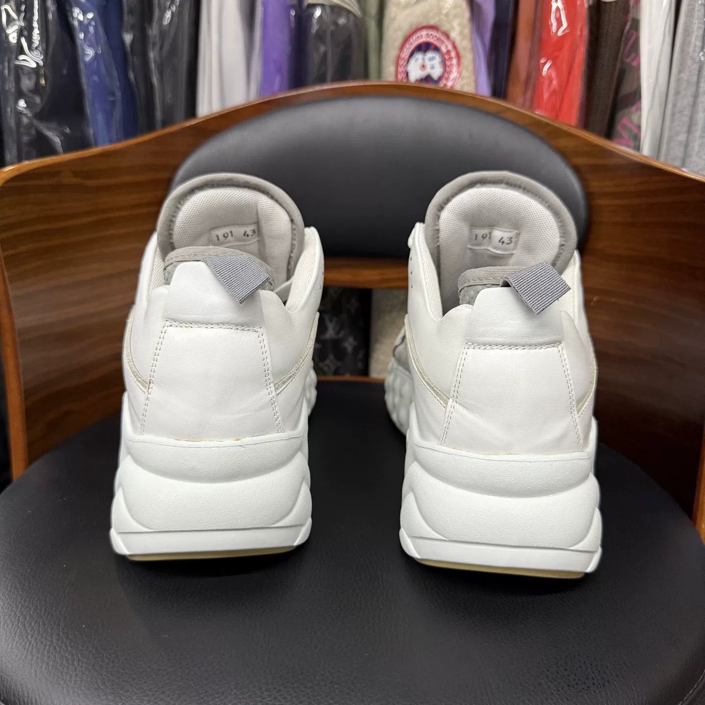 Acne Studios Acne Studios White Low-Top Dad Sneakers Size US 10 / EU 43 - 3 Thumbnail