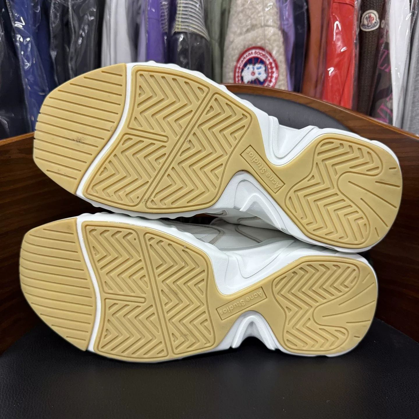 Acne Studios Acne Studios White Low-Top Dad Sneakers Size US 10 / EU 43 - 9 Thumbnail