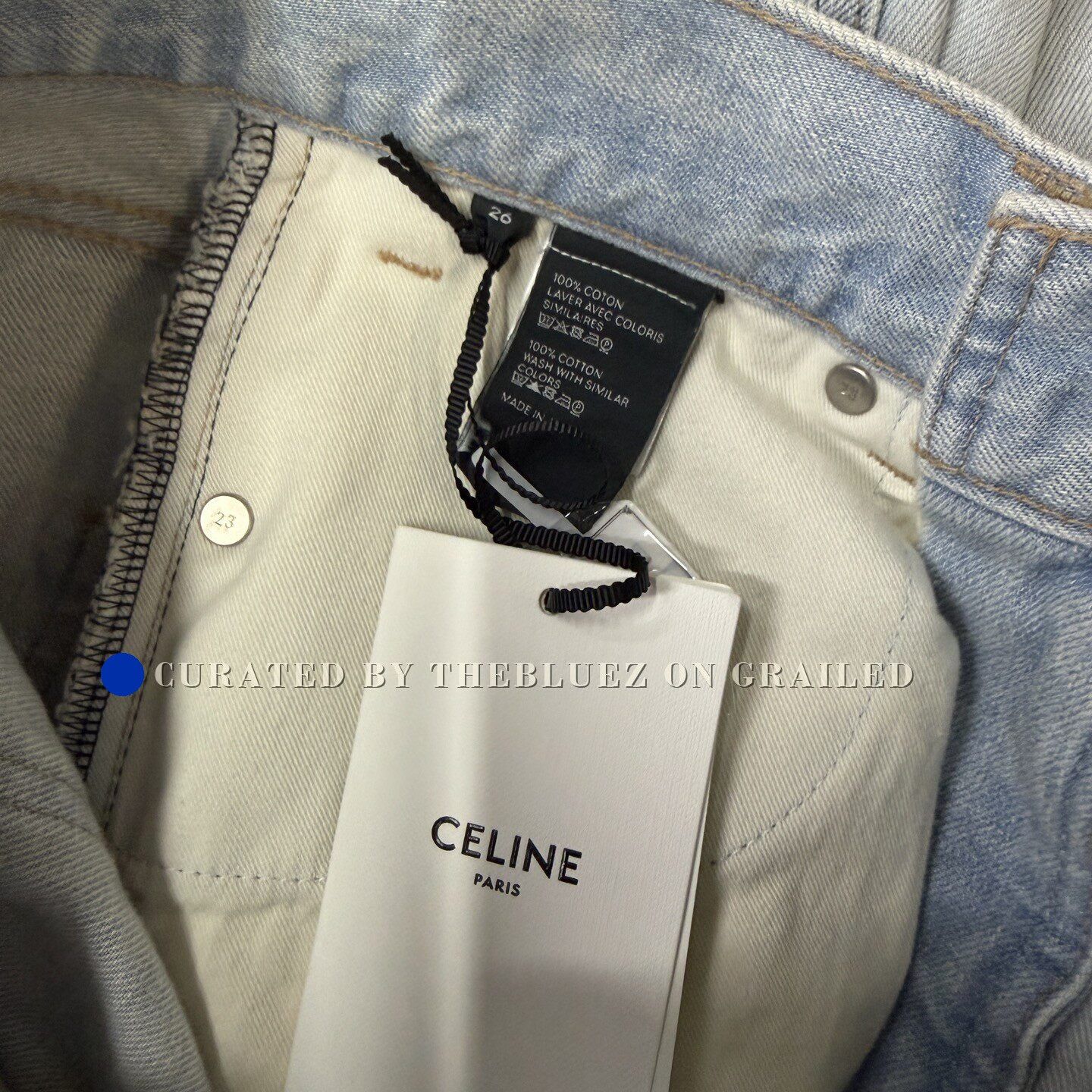 Celine Celine Straight-Leg Washed Jeans Size 26" / US 2 / IT 38 - 4 Thumbnail