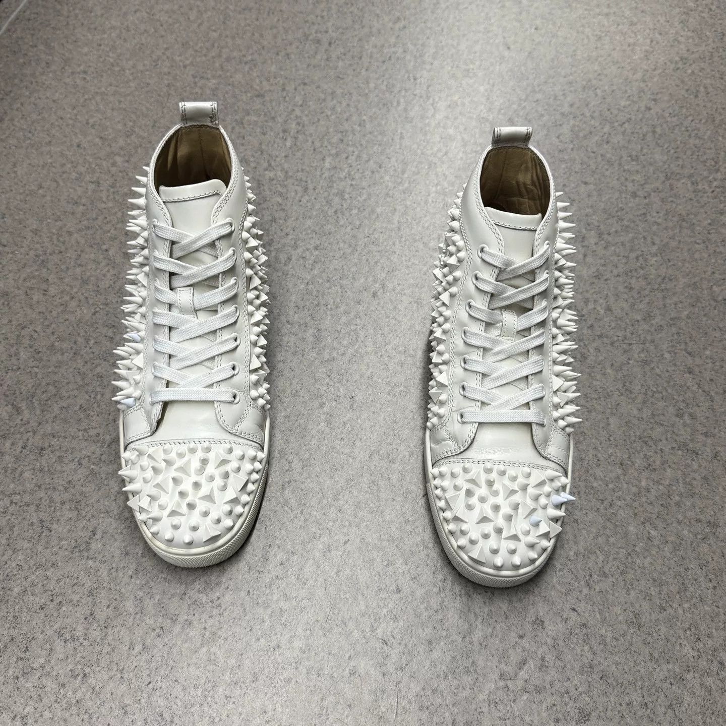 Christian Louboutin Christian Louboutin White Red Sole Sneakers Size US 8.5 / EU 41-42 - 8 Thumbnail