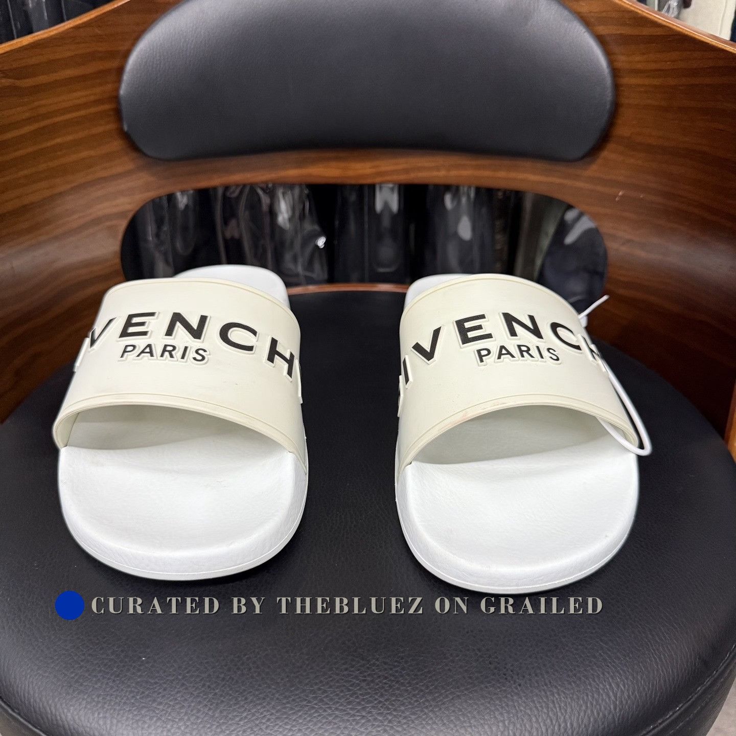 Givenchy Givenchy White Logo Slippers Size US 10 / EU 43 - 2 Thumbnail