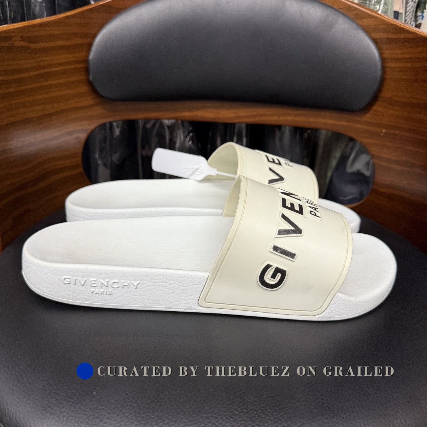 Givenchy Givenchy White Logo Slippers Size US 10 / EU 43 - 4 Thumbnail