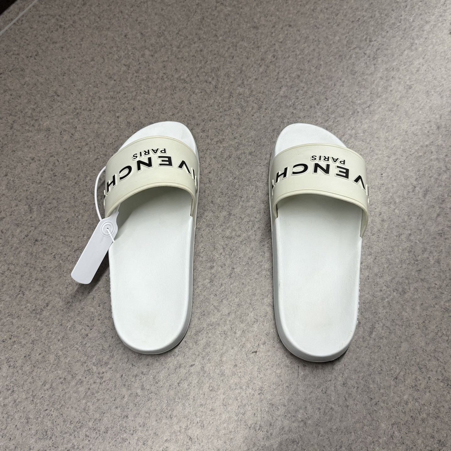 Givenchy Givenchy White Logo Slippers Size US 10 / EU 43 - 8 Thumbnail
