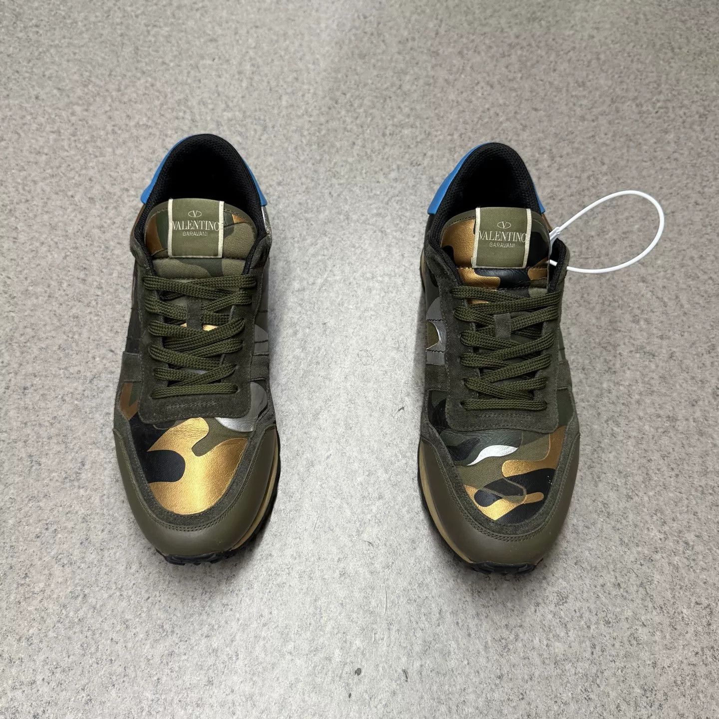 Valentino Valentino Blue-Green Camouflage Sneakers Size US 10 / EU 43 - 8 Thumbnail