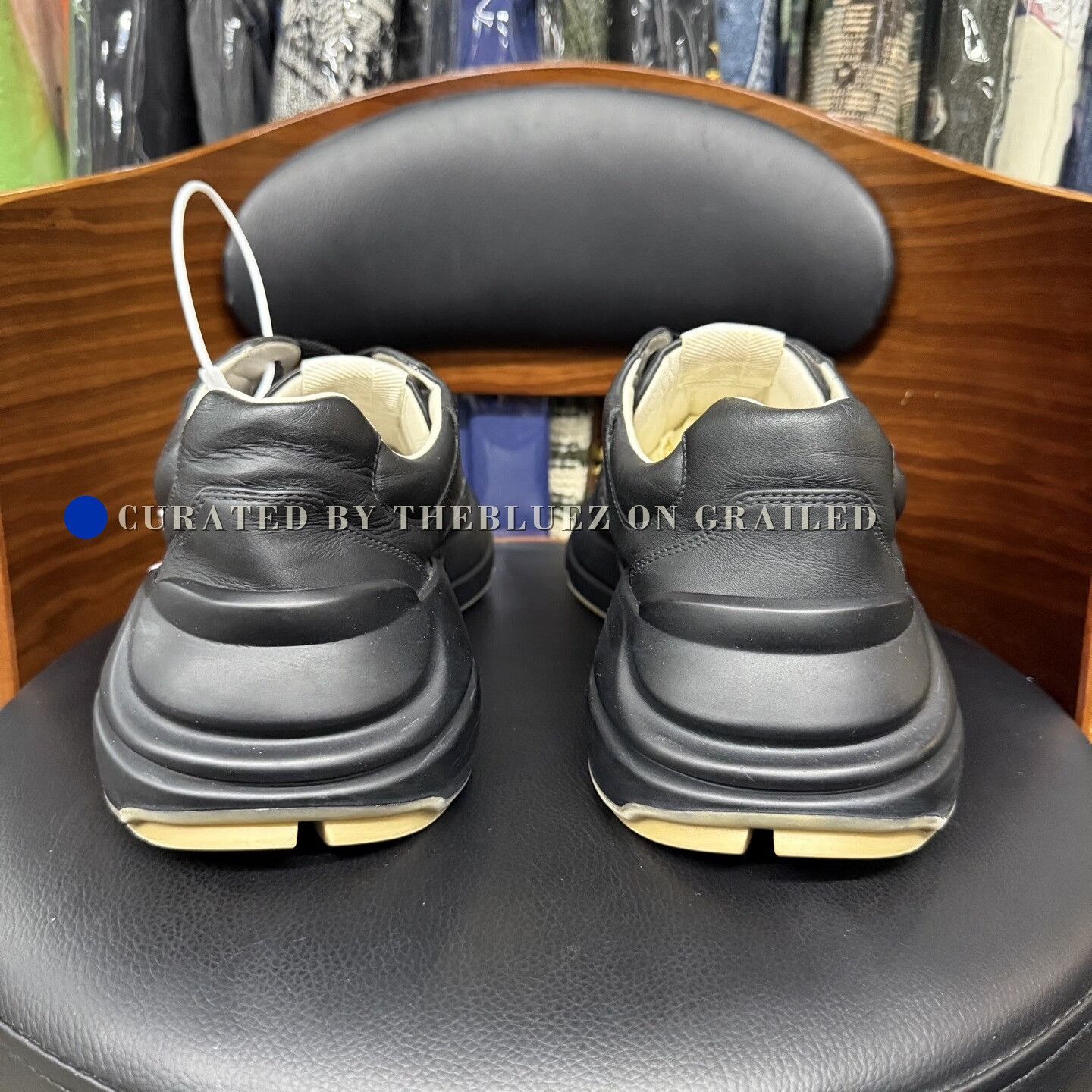 Gucci Gucci Black Red Rubber Sole Dad Shoes Size US 10 / EU 43 - 5 Thumbnail