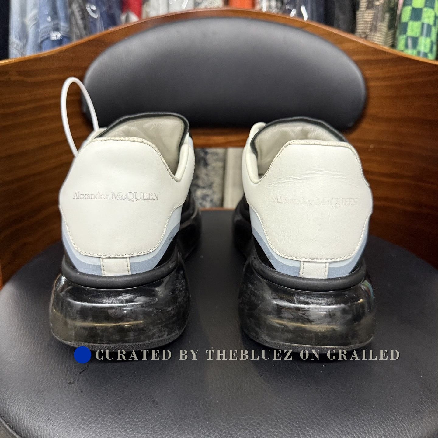 Alexander McQueen McQueen Black White Shoes Size 40 Size US 7 / EU 40 - 3 Thumbnail