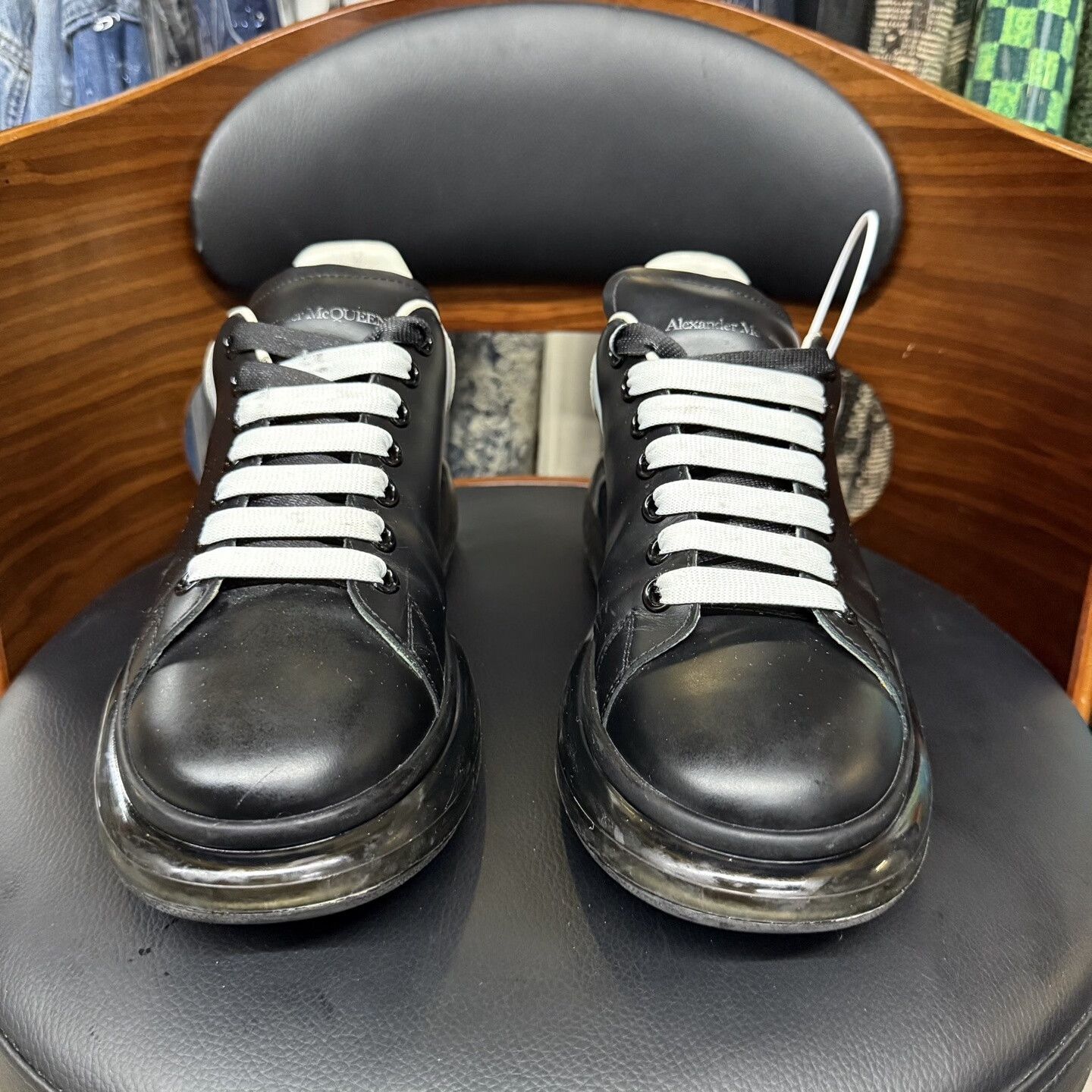 Alexander McQueen McQueen Black White Shoes Size 40 Size US 7 / EU 40 - 2 Thumbnail