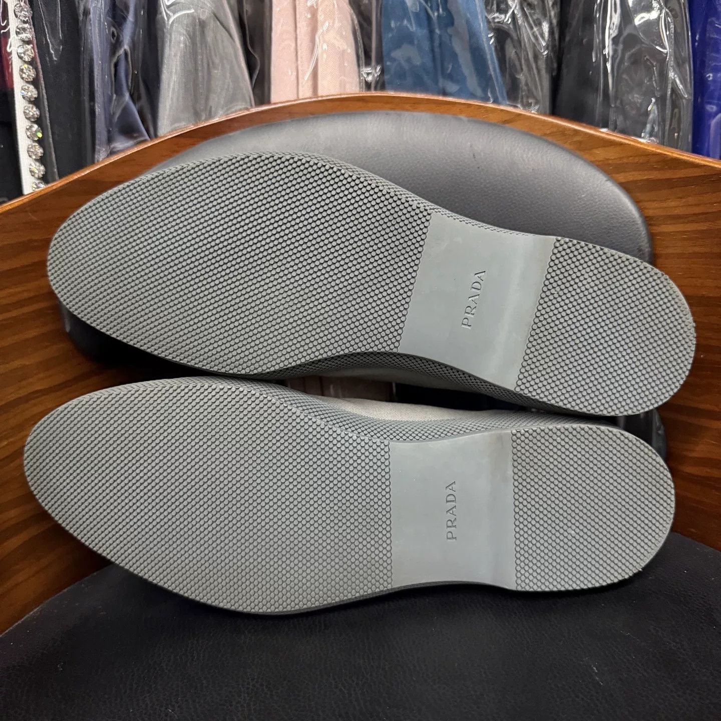Prada Prada Gray Canvas Leather Casual Shoes Size US 9.5 / EU 42-43 - 9 Thumbnail