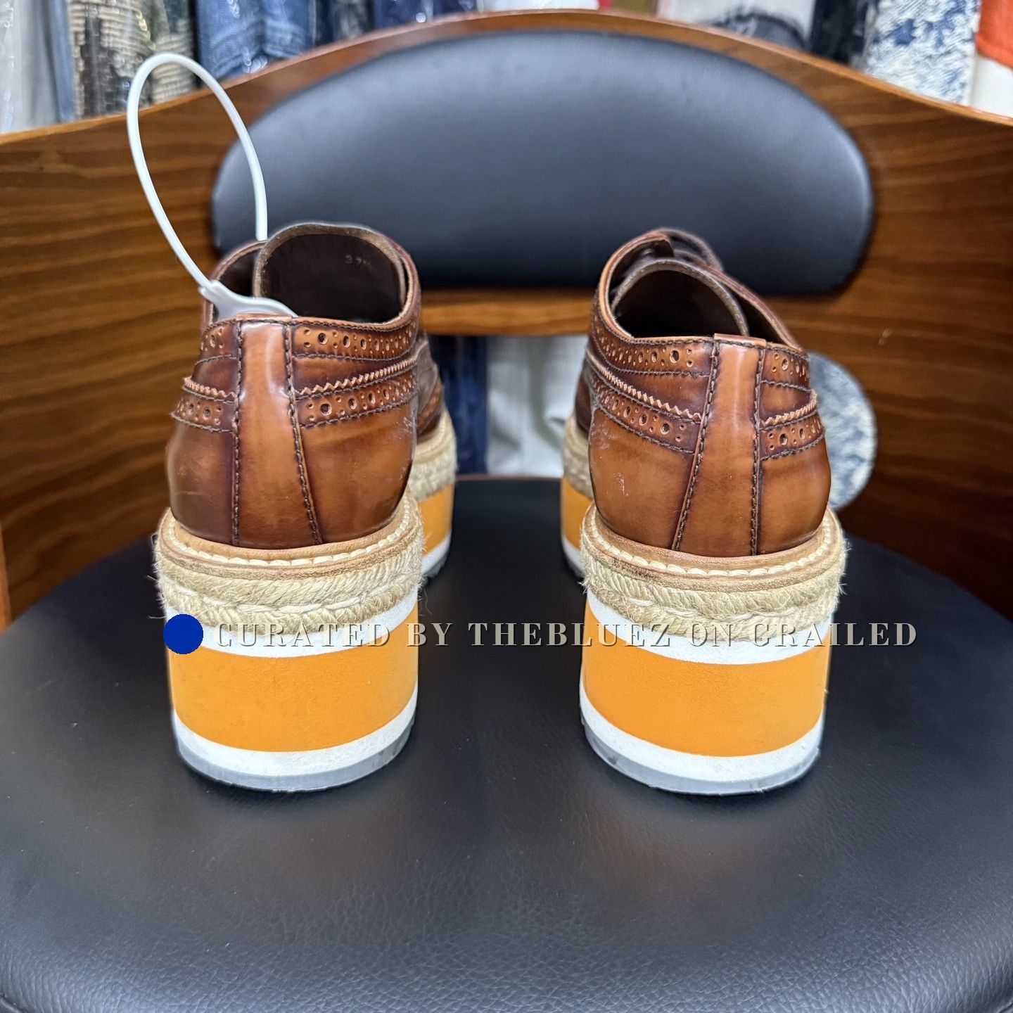 Prada Prada Brogue Carved Platform Shoes Size US 6.5 / IT 36.5 - 3 Thumbnail