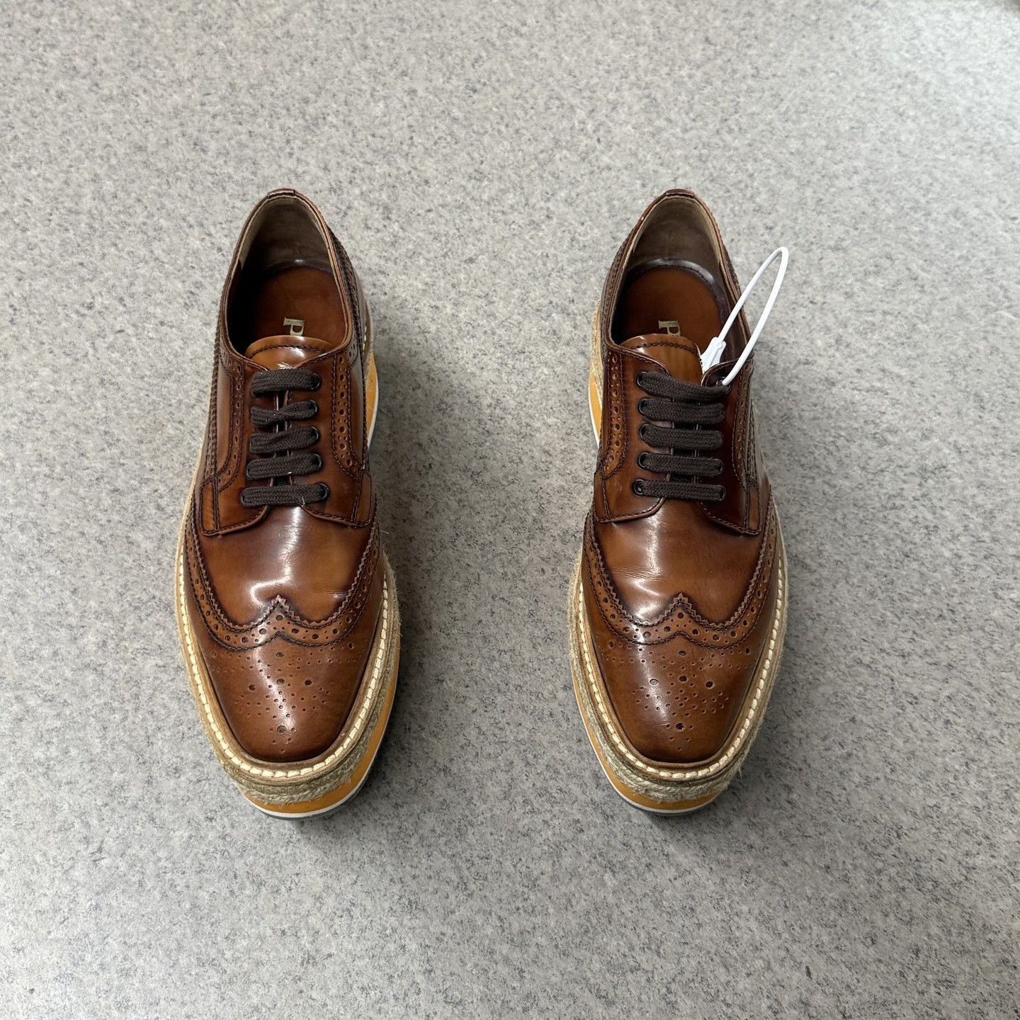 Prada Prada Brogue Carved Platform Shoes Size US 6.5 / IT 36.5 - 5 Thumbnail