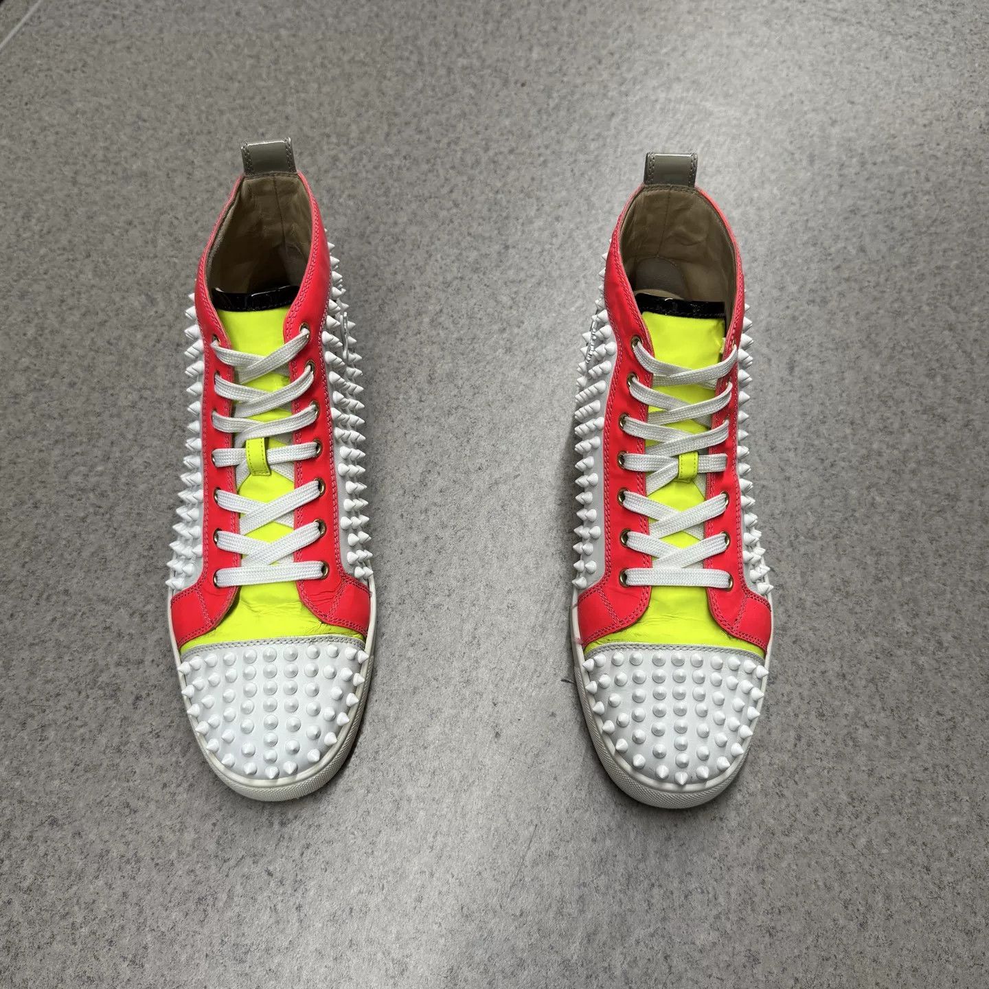 Christian Louboutin Christian Louboutin High-Top Red Sneakers Size US 10 / EU 43 - 8 Thumbnail