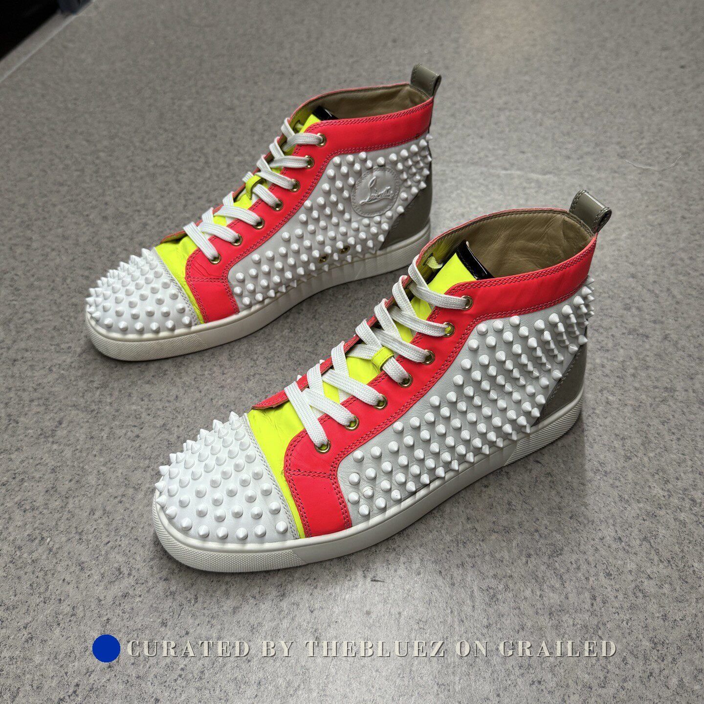 Christian Louboutin Christian Louboutin High-Top Red Sneakers Size US 10 / EU 43 - 5 Thumbnail