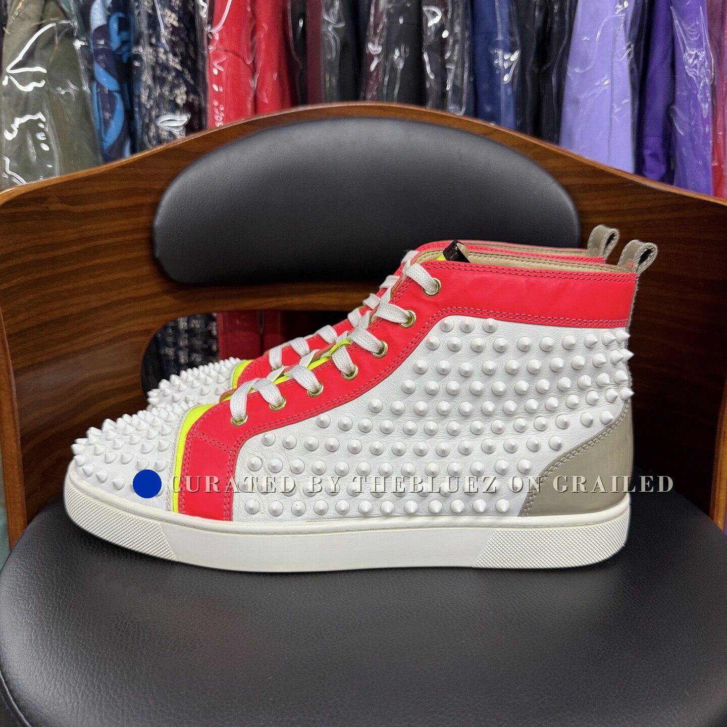 Christian Louboutin Christian Louboutin High-Top Red Sneakers Size US 10 / EU 43 - 6 Thumbnail
