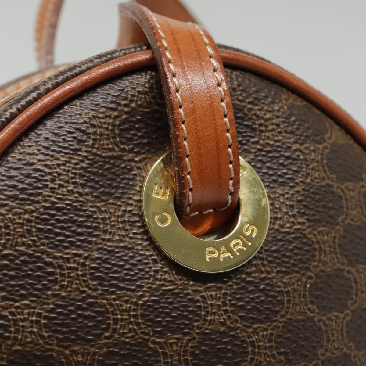 Celine Celine Vintage Macadam Circle Logo Canvas and Leather Size ONE SIZE - 20 Thumbnail